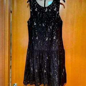CeCe black lace dress. Size 4